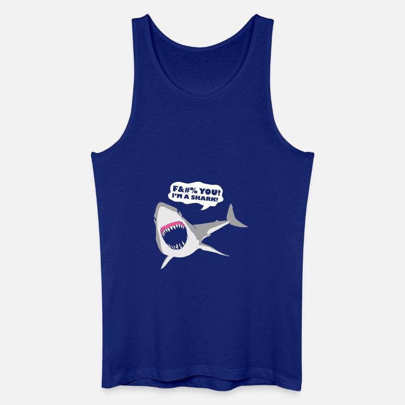 Ich bin ein Hai! - Männer Bio Tank Top - Königsblau