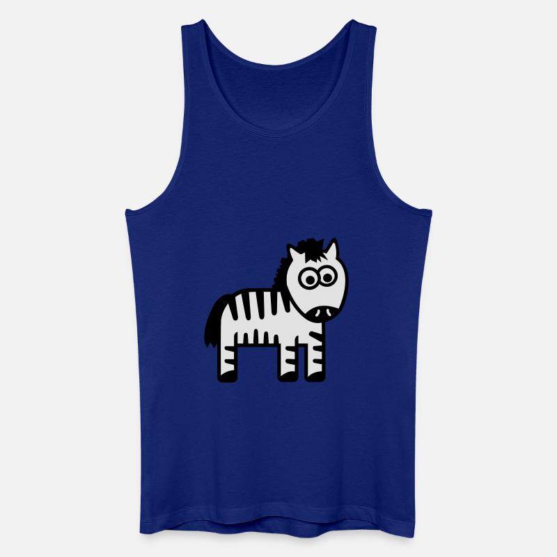 Zebra - Männer Bio Tank Top - Königsblau