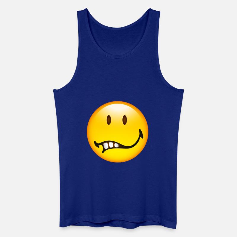 Smiley Glossy Doubt - Männer Bio Tank Top - Königsblau