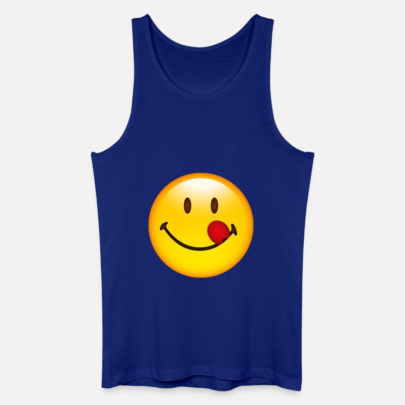 Smiley Taste - Canotta ecologica da uomo - blu royal