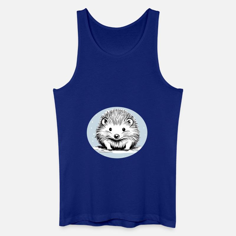 Niedlicher Igel - Männer Bio Tank Top - Königsblau