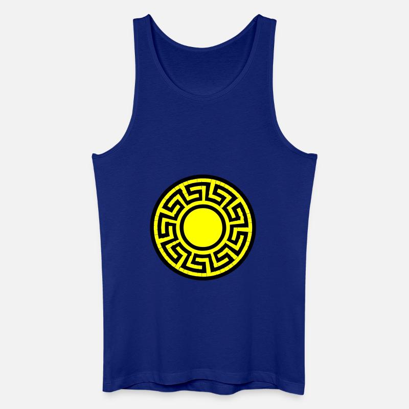 scheibe muster - Männer Bio Tank Top - Königsblau