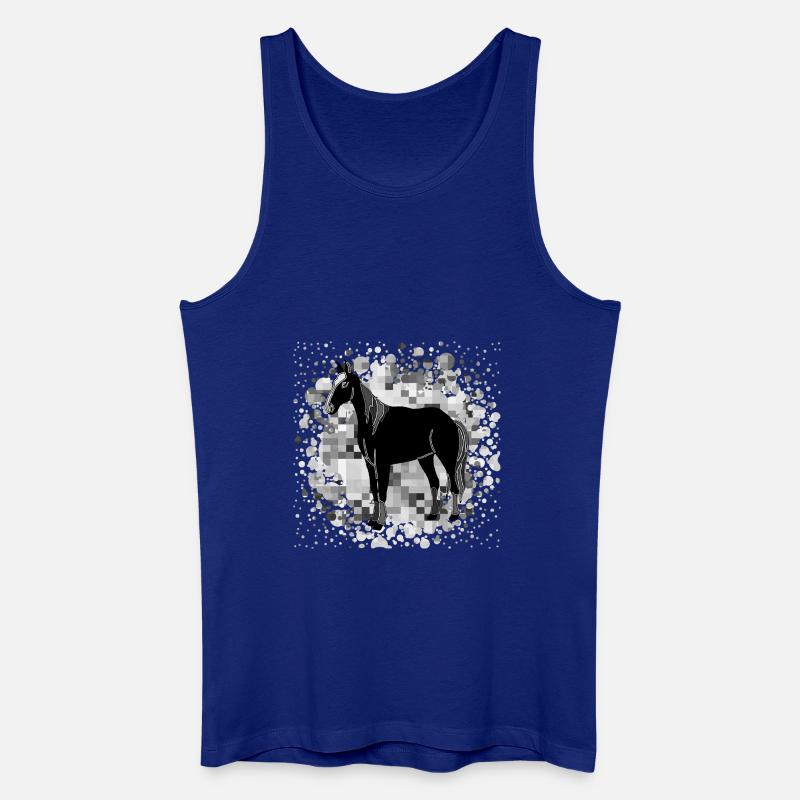 Pferd - Männer Bio Tank Top - Königsblau