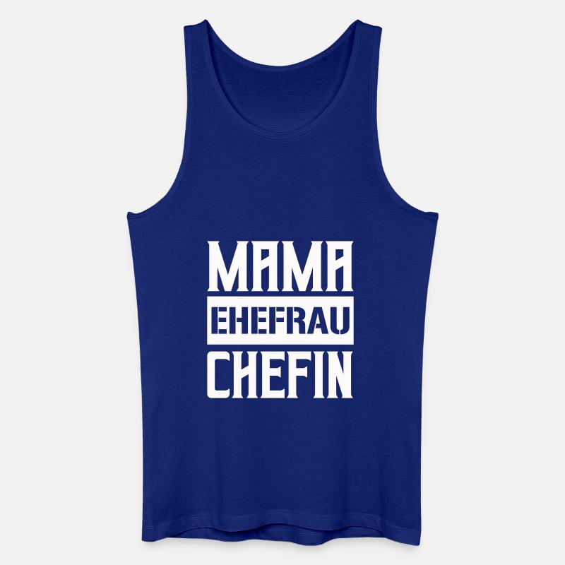 mama ehefrau chefin - Männer Bio Tank Top - Königsblau