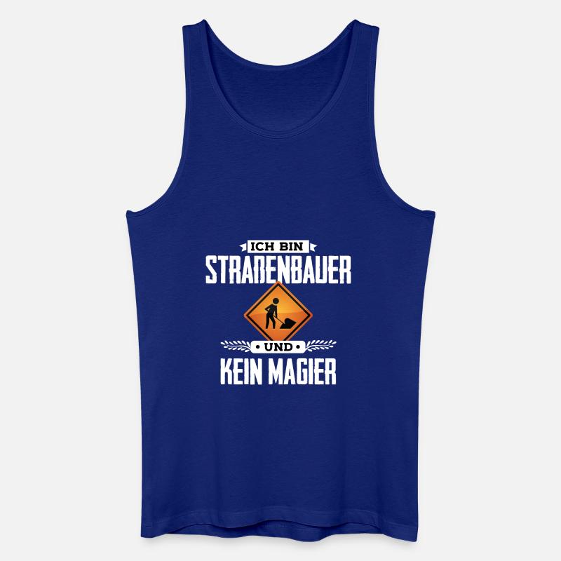 Ich bin Straßenbauer - Männer Bio Tank Top - Königsblau