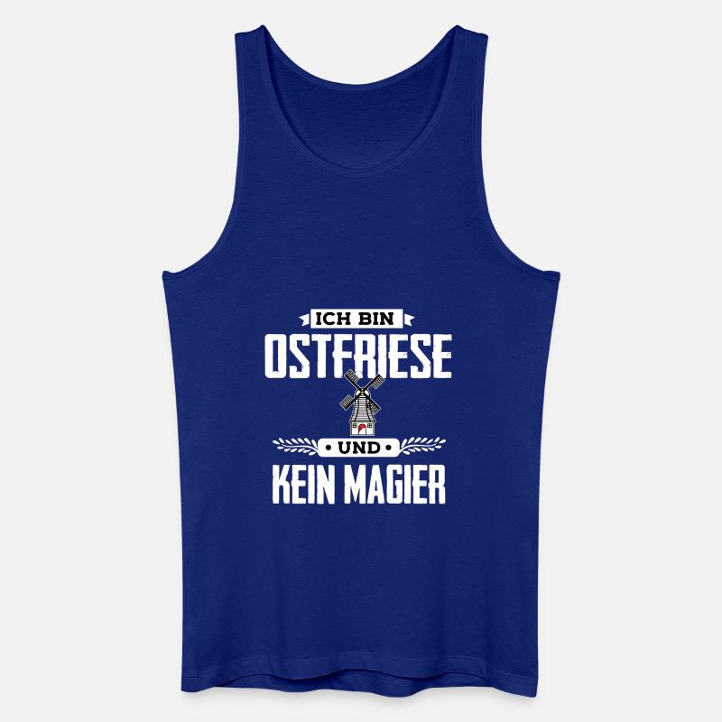 Ich bin Ostfriese - Männer Bio Tank Top - Königsblau