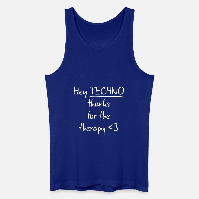 Techno Therapy - Männer Bio Tank Top - Königsblau
