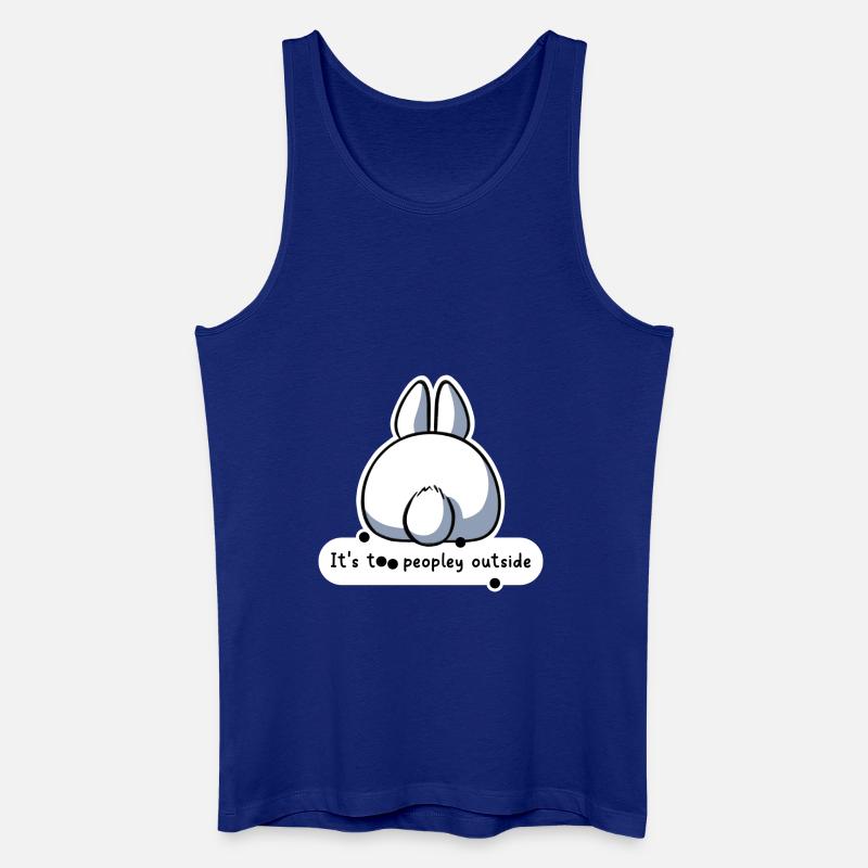 It's Too Peopley Outside - Männer Bio Tank Top - Königsblau