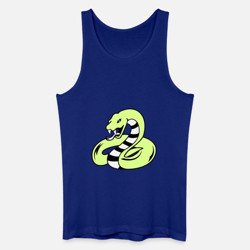 snake 02 - Männer Bio Tank Top - Königsblau