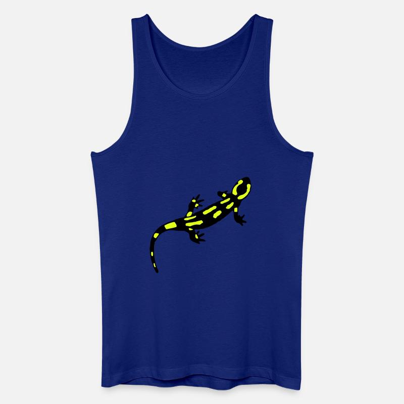 Feuersalamander (gebändert) - Männer Bio Tank Top - Königsblau