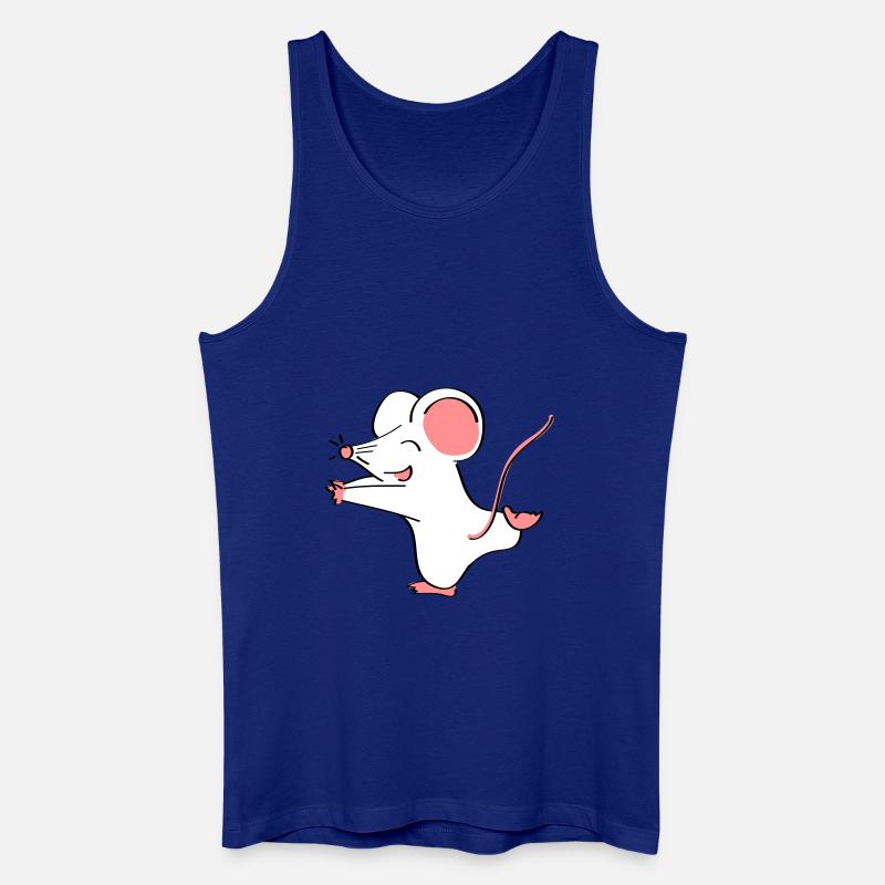 Mäusepaar Teil 1 - Männer Bio Tank Top - Königsblau