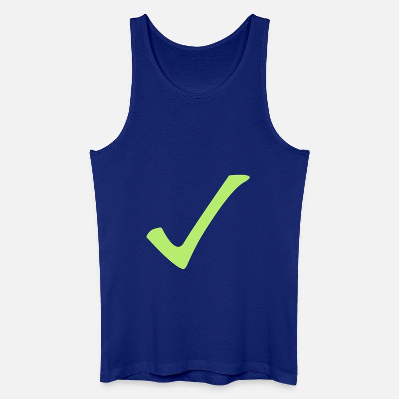 check - Männer Bio Tank Top - Königsblau