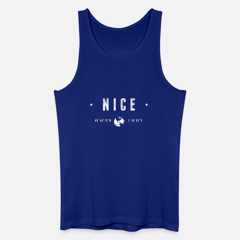 Nice - Männer Bio Tank Top - Königsblau