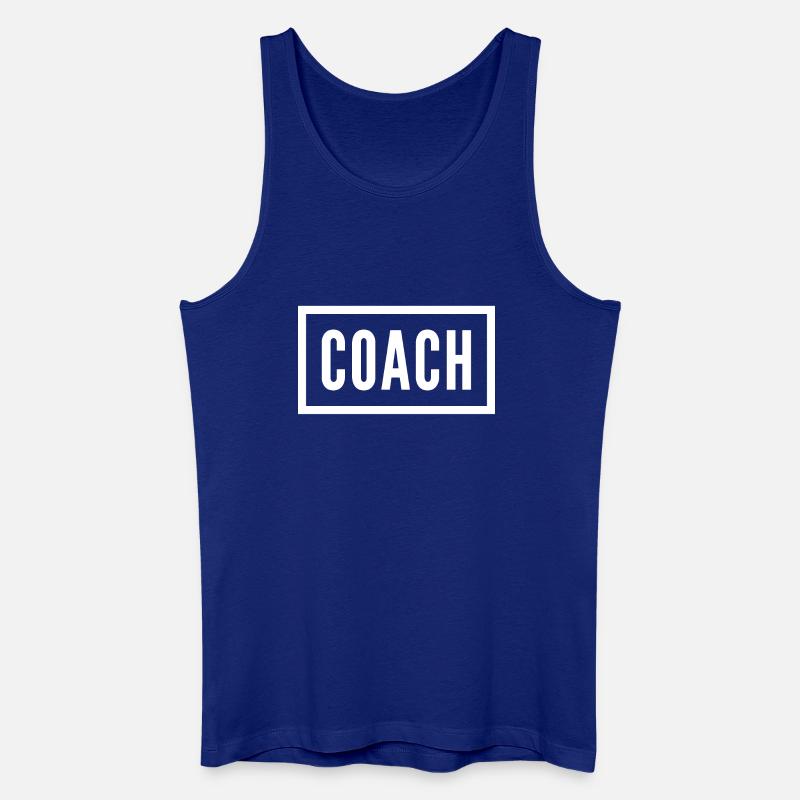 Coach Buchstabe Monogramm Design - Männer Bio Tank Top - Königsblau