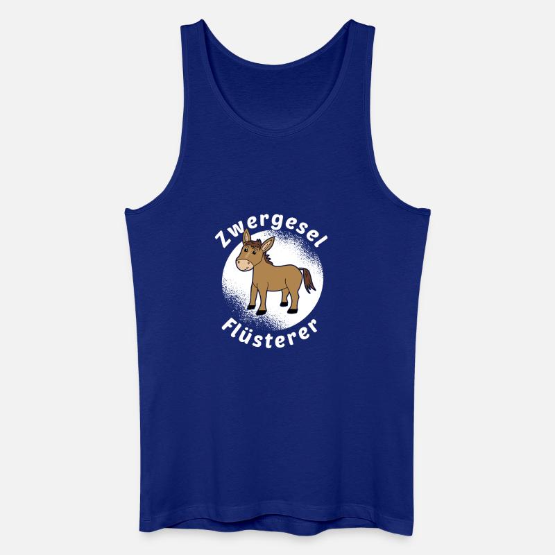 Zwergesel Flüsterer Miniesel Esel Muli Geschenk - Männer Bio Tank Top - Königsblau