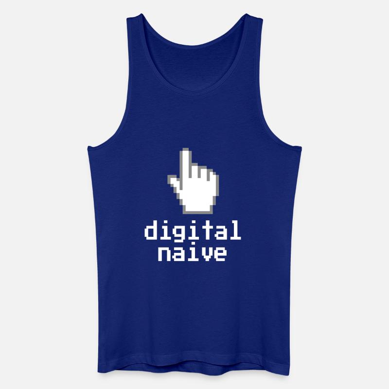 Digital naive - Männer Bio Tank Top - Königsblau