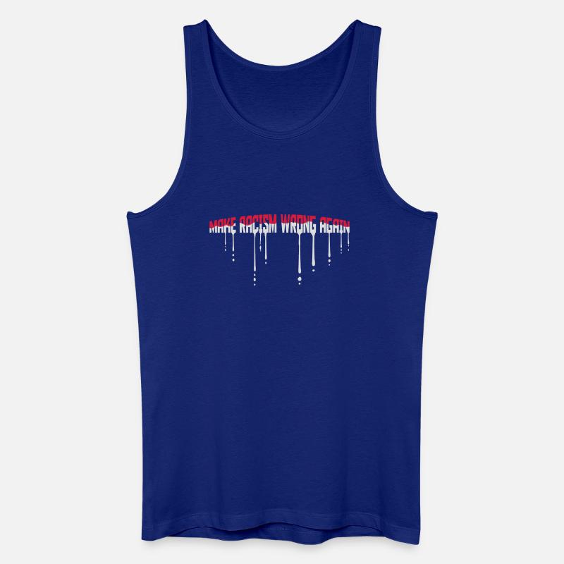 make racism wrong again - Männer Bio Tank Top - Königsblau