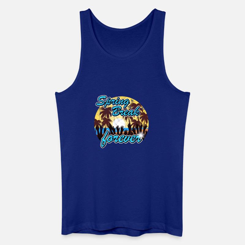Spring Break forever - Männer Bio Tank Top - Königsblau