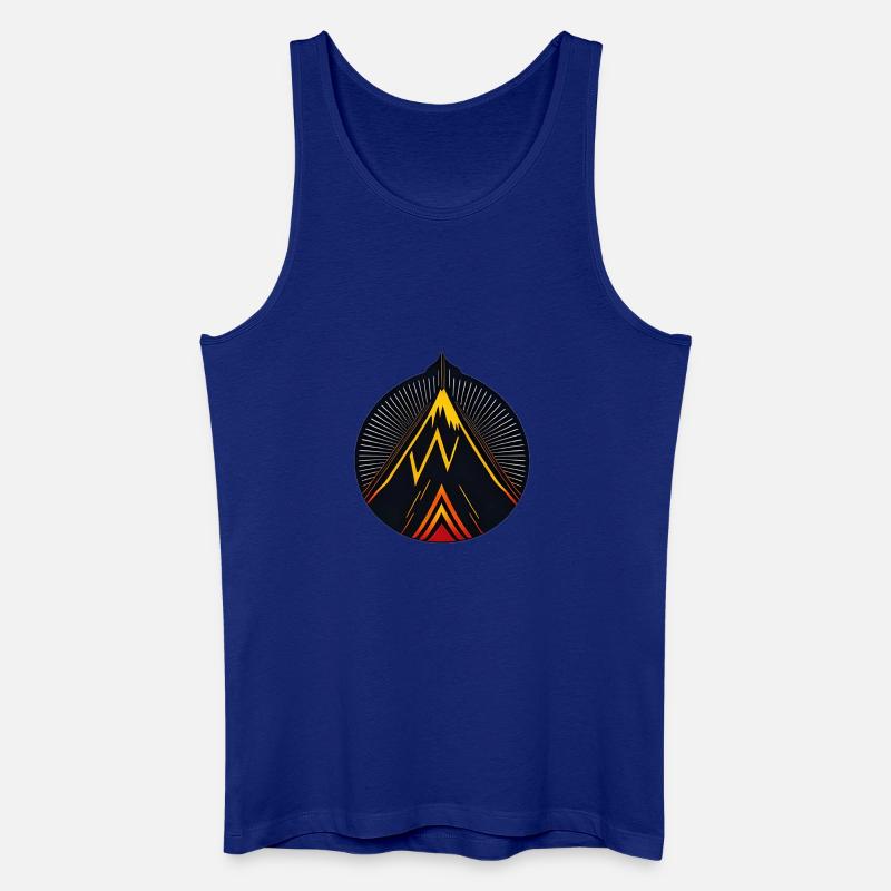 Vulkan logo - Männer Bio Tank Top - Königsblau