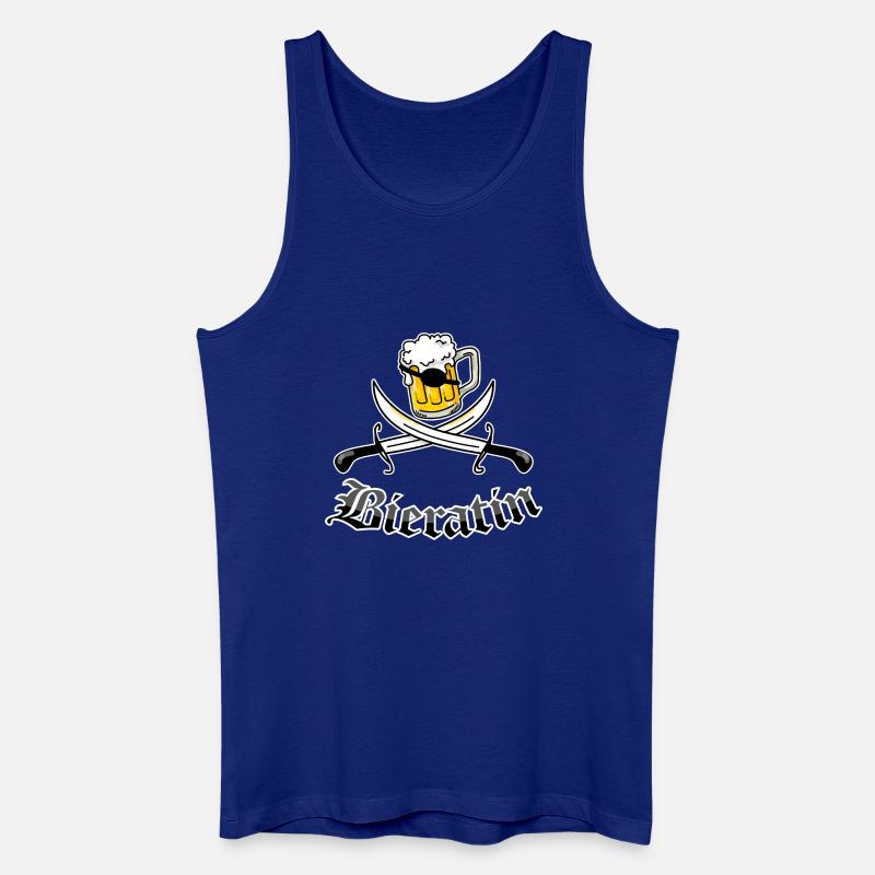 Bier & Piratin = Bieratin - Männer Bio Tank Top - Königsblau