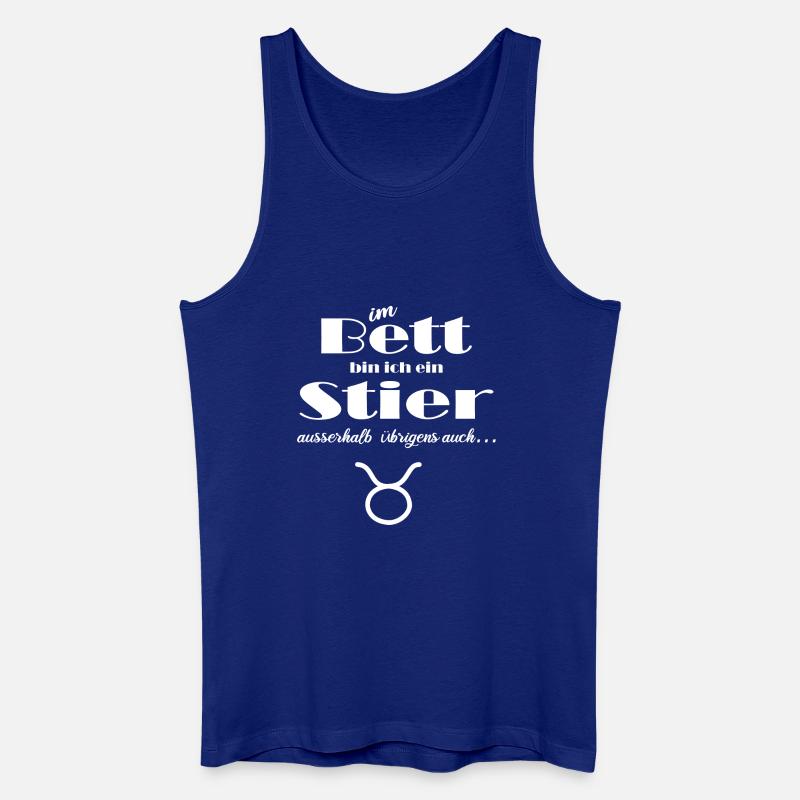 Sternzeichen Stier - Männer Bio Tank Top - Königsblau