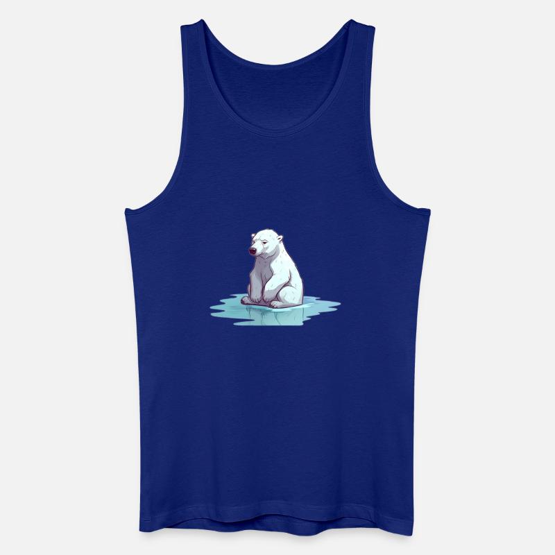 Eisbär ohne Eis Klimawandel - Männer Bio Tank Top - Königsblau