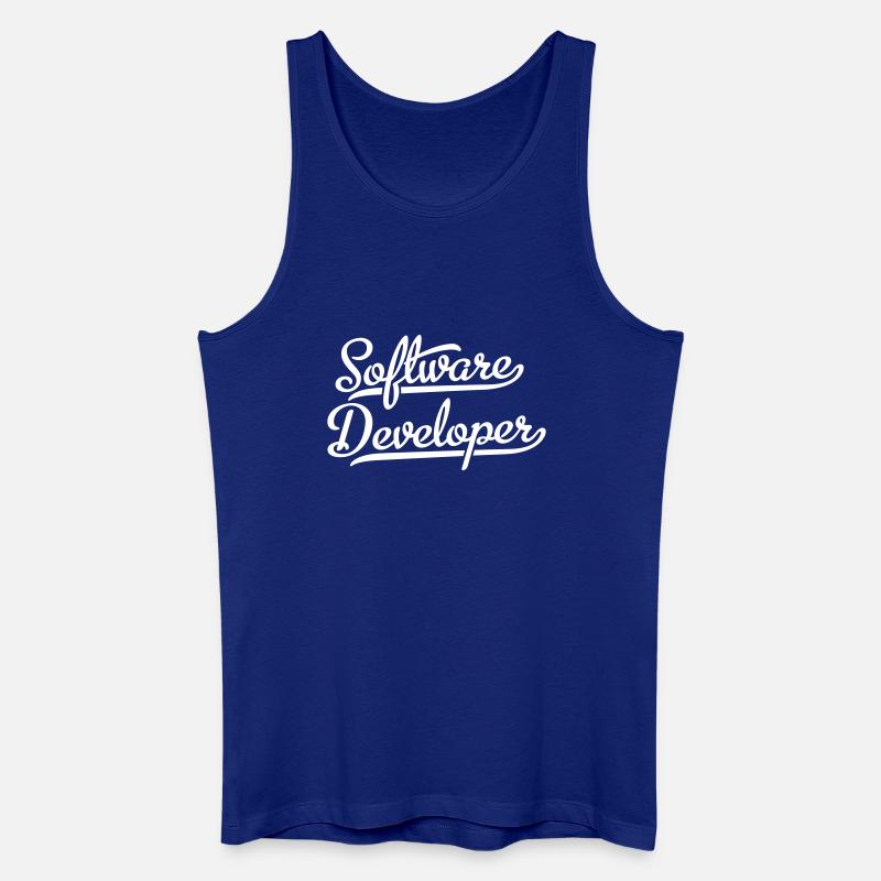 Software Developer - Männer Bio Tank Top - Königsblau