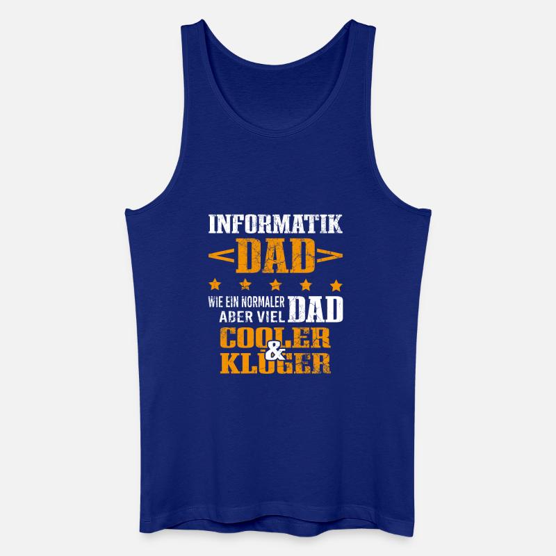 Informatiker Vater Programmierer Technik-Nerd - Männer Bio Tank Top - Königsblau