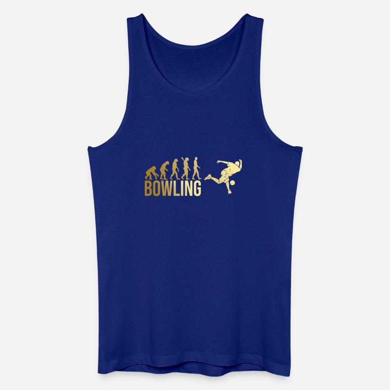 Evolution Bowling - Männer Bio Tank Top - Königsblau