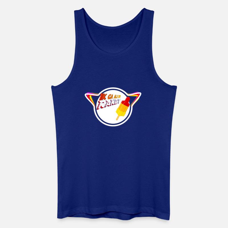 Popsicle Retro Planet - Männer Bio Tank Top - Königsblau