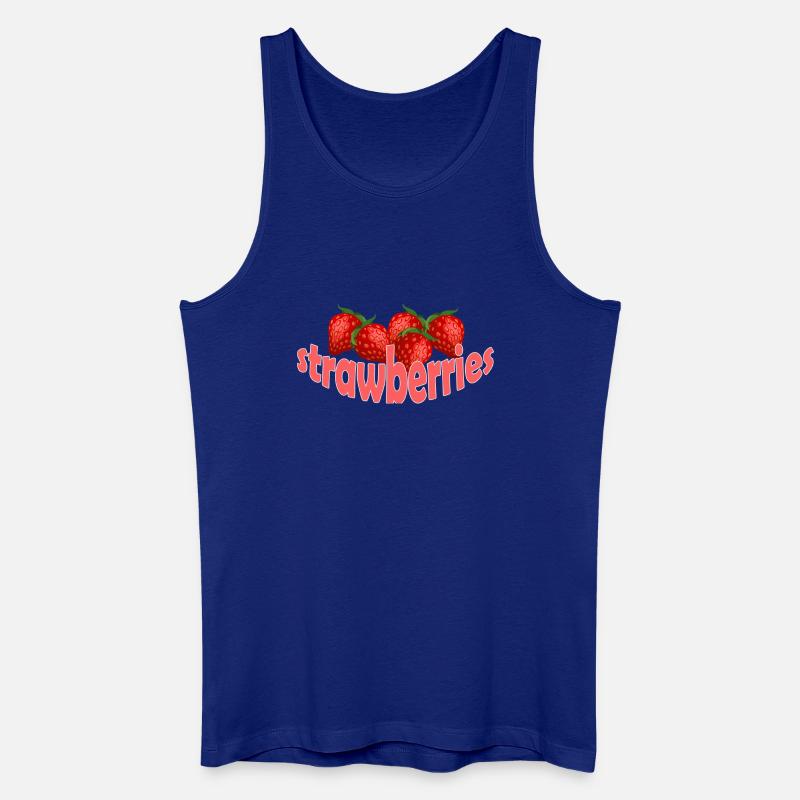 STRAWBEERIES - Männer Bio Tank Top - Königsblau