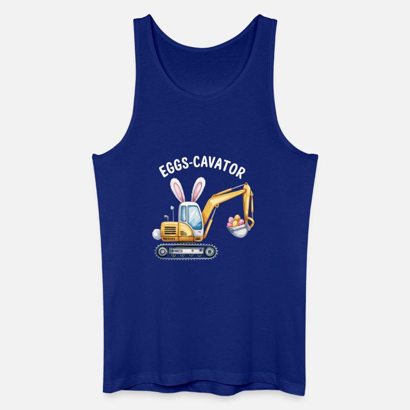 Eggs-cavator Oster-Bagger mit Hasenohren - Männer Bio Tank Top - Königsblau