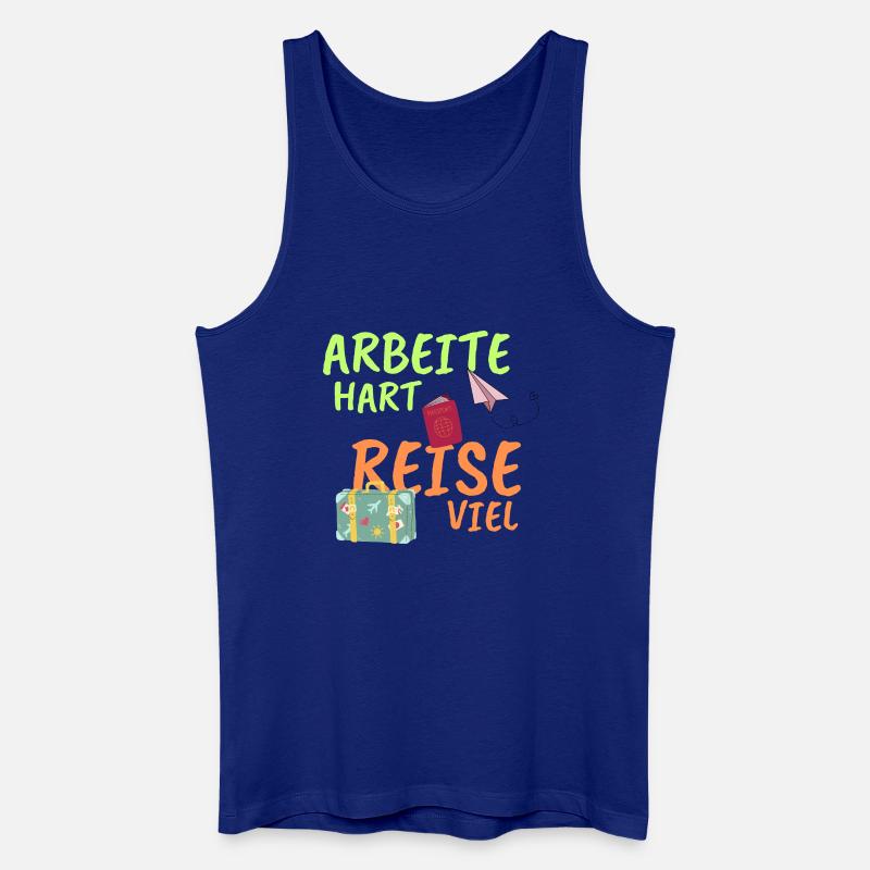 Arbeitehart - Männer Bio Tank Top - Königsblau