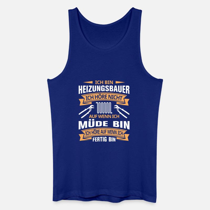 Heating Engineer Heating Construction Plumber Plumber - Men’s Organic Tank Top - royal blue