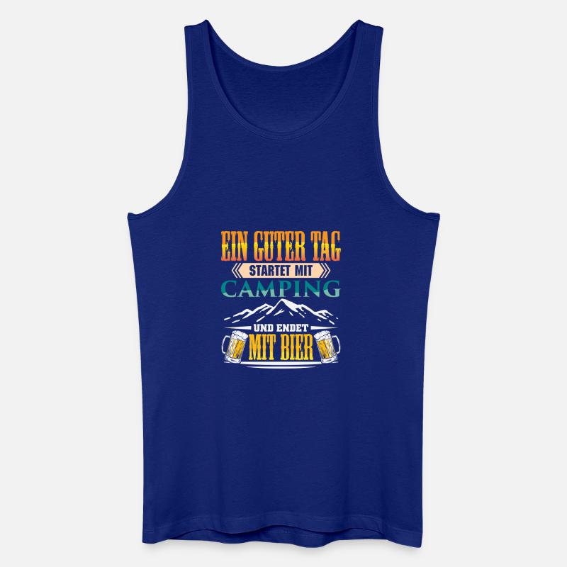 Camper Camping Wohnwagen Spruch - Männer Bio Tank Top - Königsblau