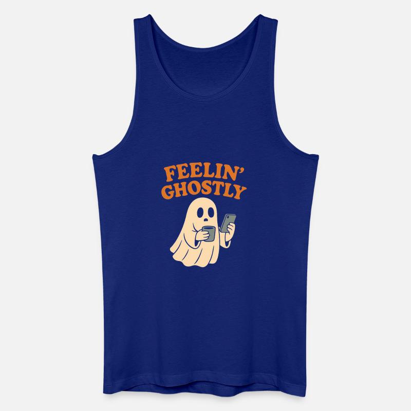 Felling Ghostly Design mit Smartphone - Männer Bio Tank Top - Königsblau