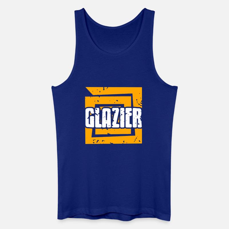 Evolution Glazier Funny Trade Job Progression - Männer Bio Tank Top - Königsblau