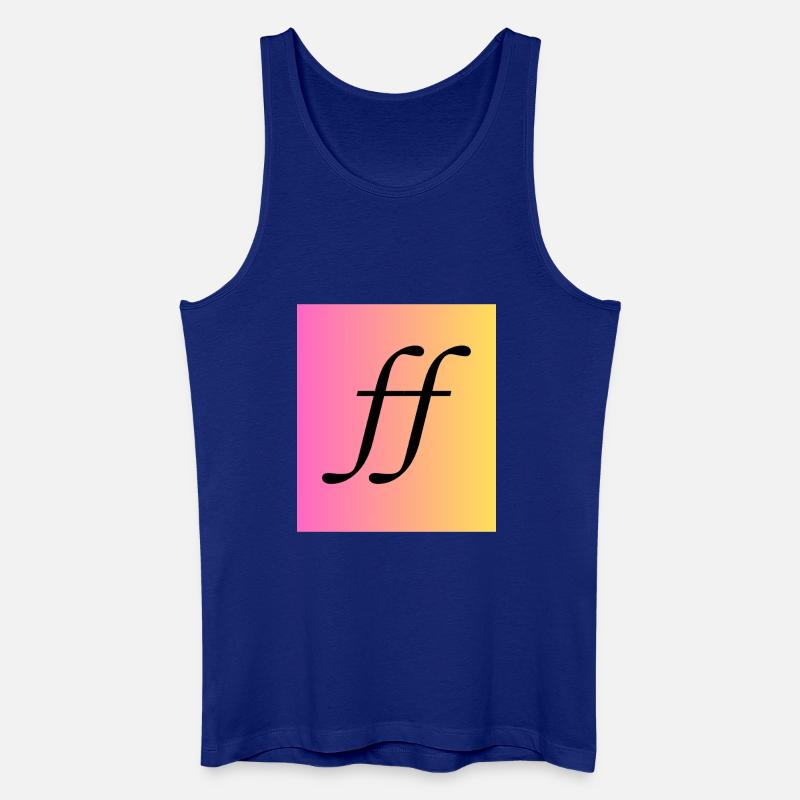 Fortissimo - Musik Monogram Gradient - Männer Bio Tank Top - Königsblau