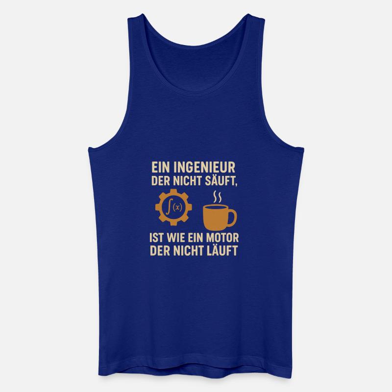 Ingenieur Humor Kaffee Motor - Männer Bio Tank Top - Königsblau
