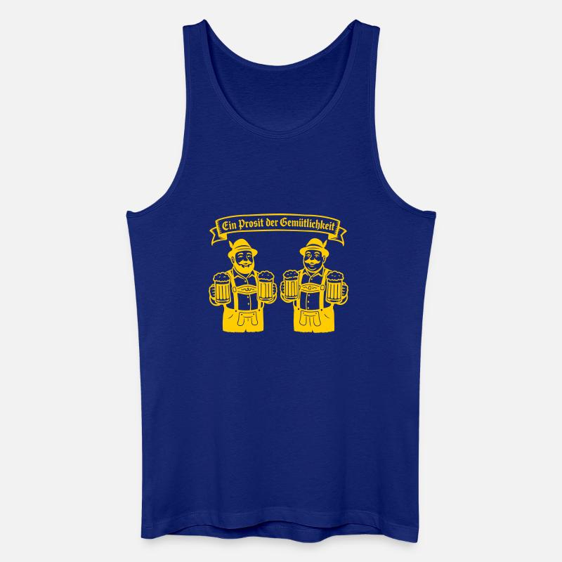 Bier männer - Ein Prosit der Gemütlichkeit - Männer Bio Tank Top - Königsblau