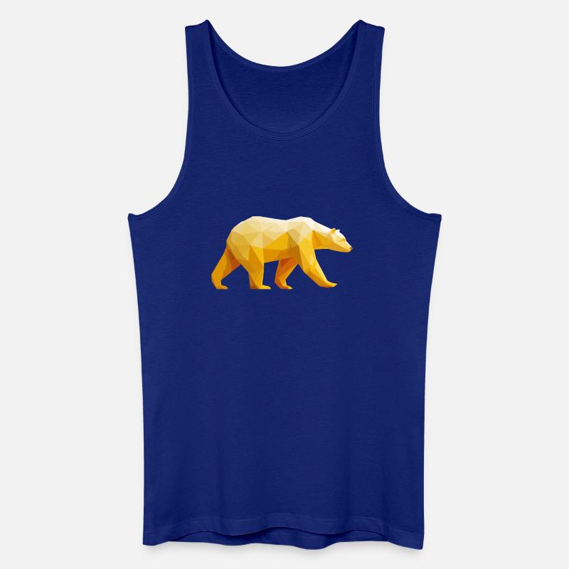 Polar Bär Polygon Eisbär Winter - Männer Bio Tank Top - Königsblau