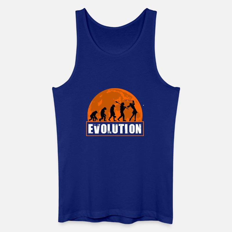 Entwicklung der Golfmädchen-Geschenk-Golfspielerin - Männer Bio Tank Top - Königsblau