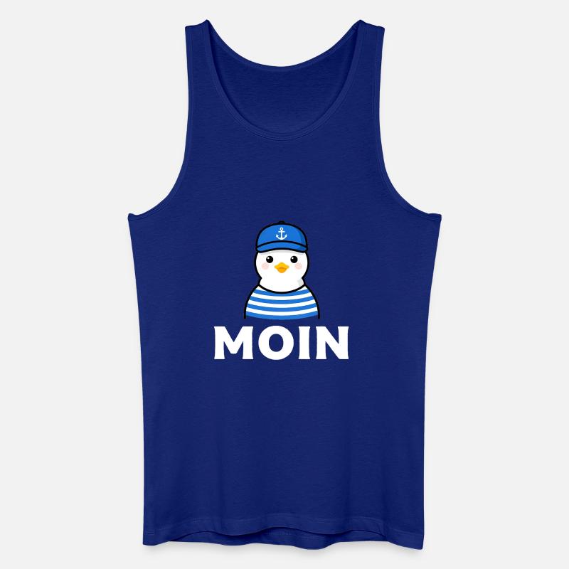 Moin Möwe im Sailor-Stil - Männer Bio Tank Top - Königsblau