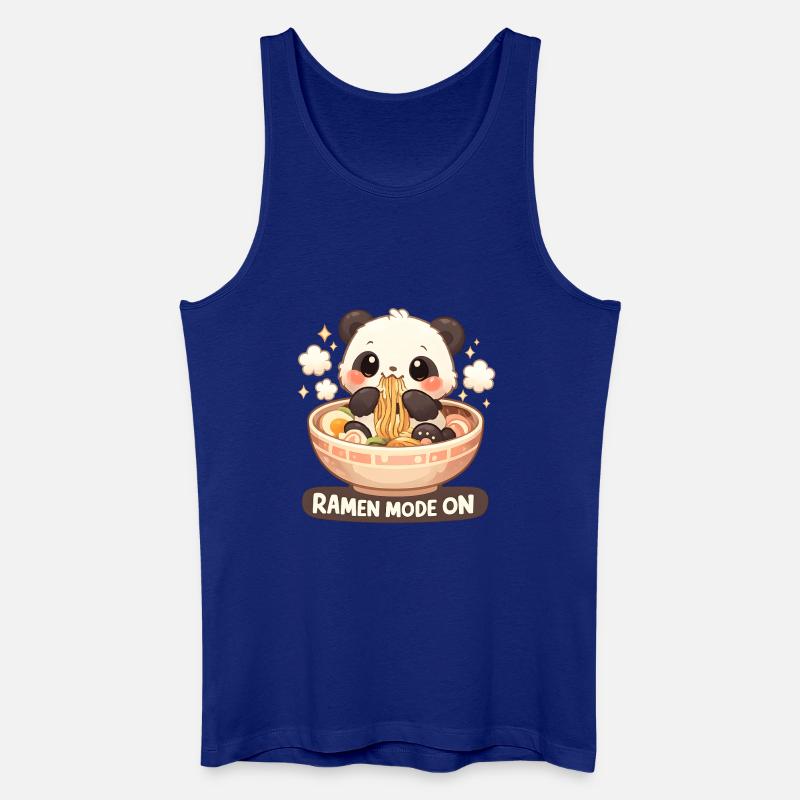 Ramen Panda Mode On - Men’s Organic Tank Top - royal blue