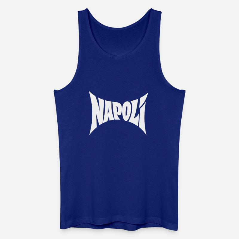 Napoli Typografie Design - Männer Bio Tank Top - Königsblau