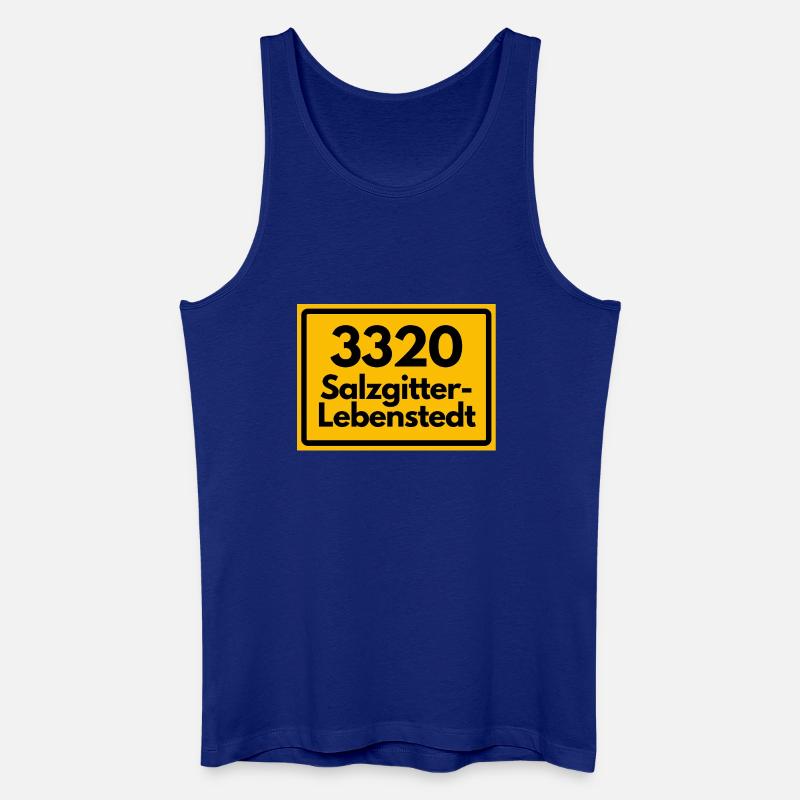 OLD POSTCODE POSTCODE RETRO 3320 SALZGITTER - Men’s Organic Tank Top - royal blue