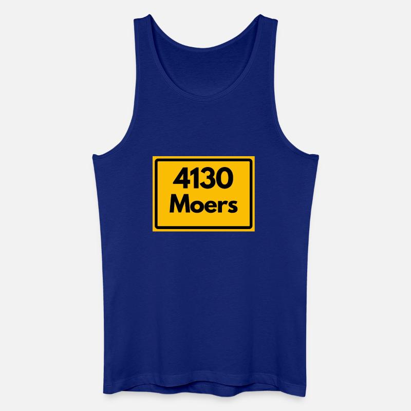 OLD POSTCODE POSTCODE RETRO 4130 MOERS - Men’s Organic Tank Top - royal blue