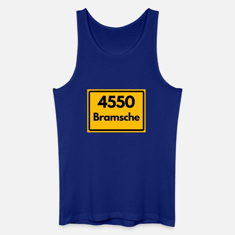 ALTE POSTLEITZAHL PLZ RETRO  4550 BRAMSCHE - Männer Bio Tank Top - Königsblau