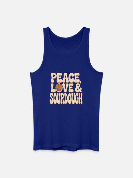 Peace Love Sourdough - Men’s Organic Tank Top - royal blue