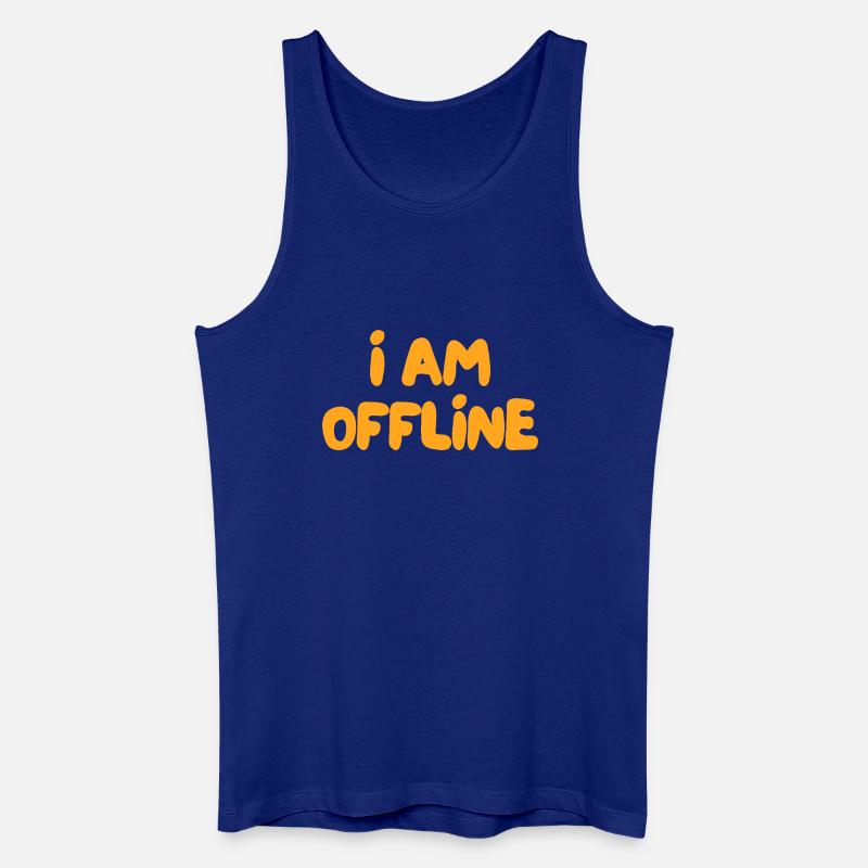 Ich bin offline - Männer Bio Tank Top - Königsblau